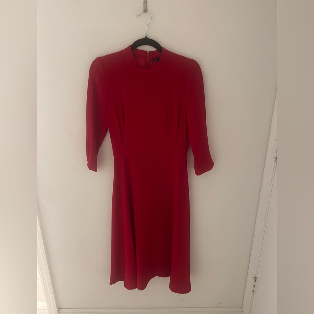 Zara Size Medium Red Classy Dress Pre Owned Excellent